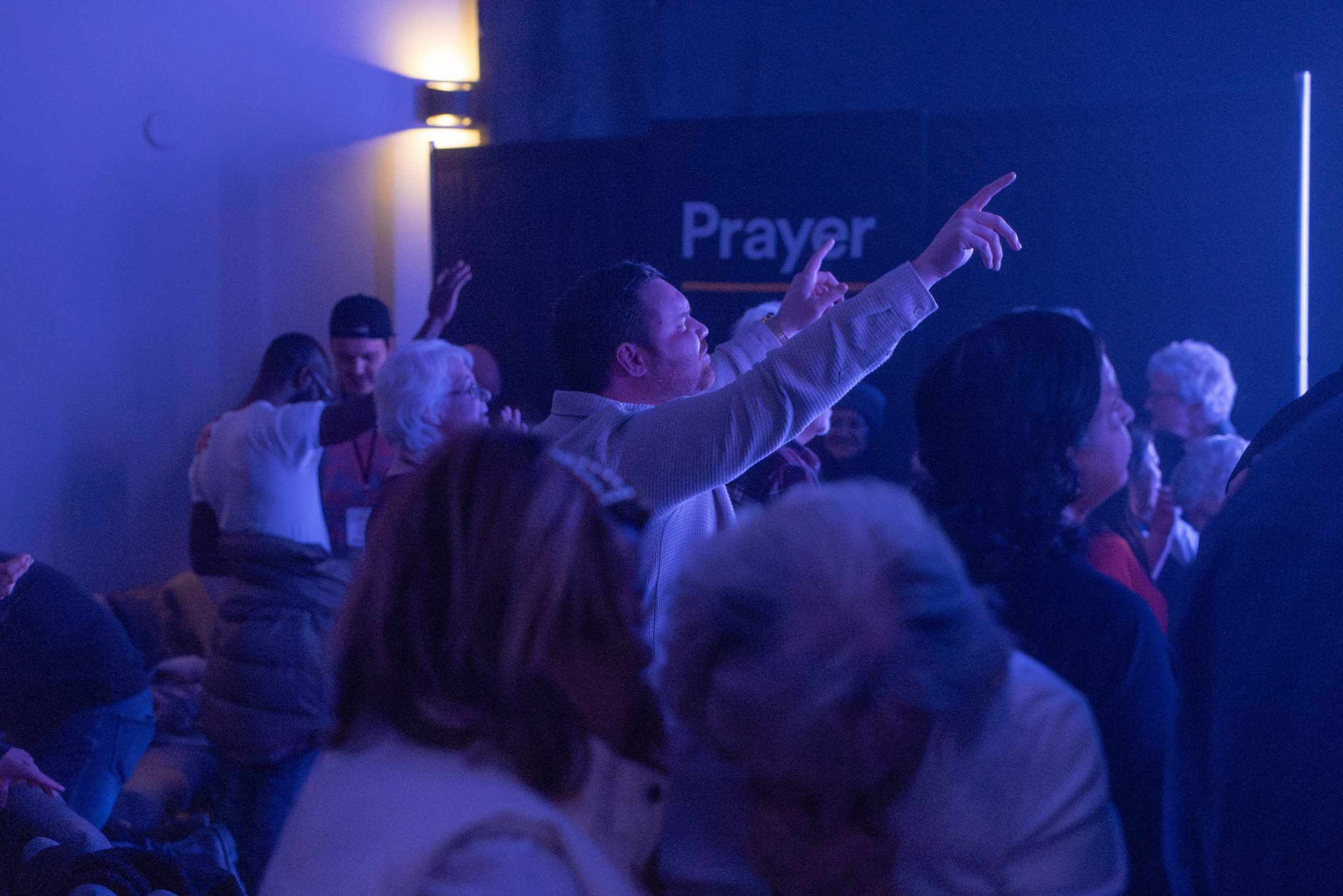 People praying together